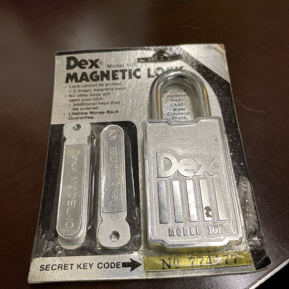 Dex Silver Magnetic Lock Kit Vintage NOS